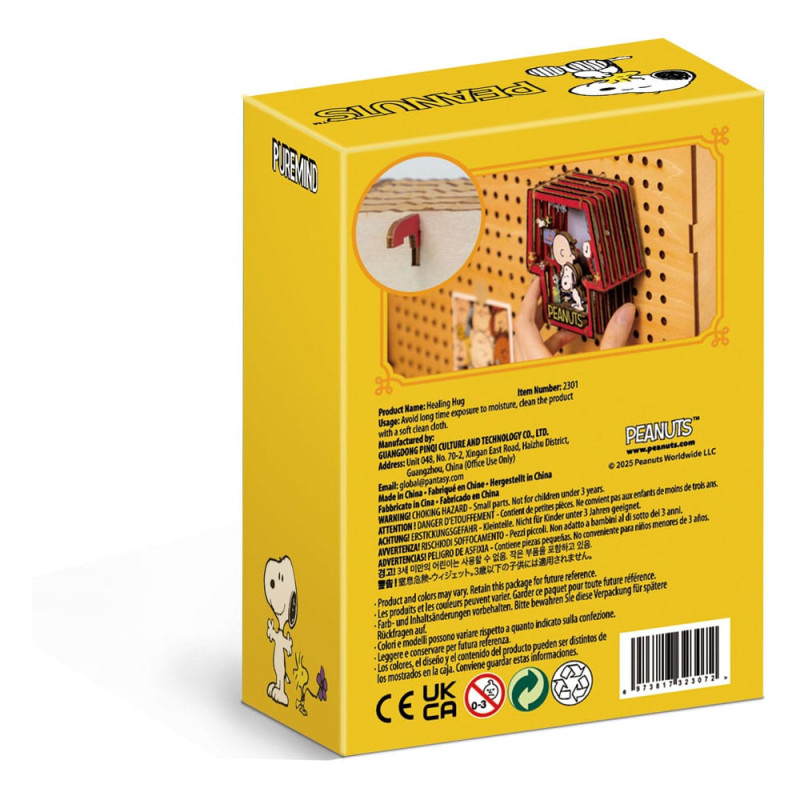 Peanuts Puremind Model Kit Wooden Theater Healing Hug 3