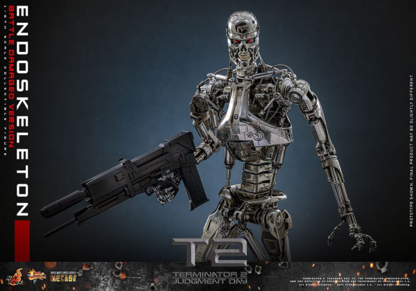 Terminator 2: Judgment Day Movie Masterpiece Action Figure 1/6 Endoskeleton (Battle Damaged Version) 10