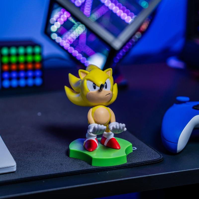 Sonic The Hedgehog Holdem Cable Guy Super Sonic 10 cm