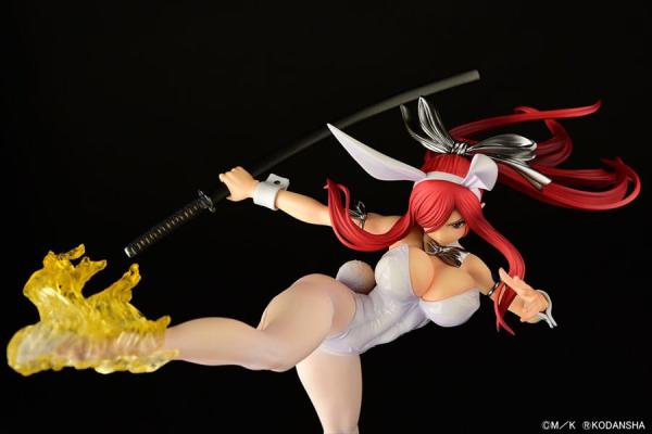 Fairy Tail Statue 1/6 Erza Scarlet High Kick White Bunny Ver. 37 cm