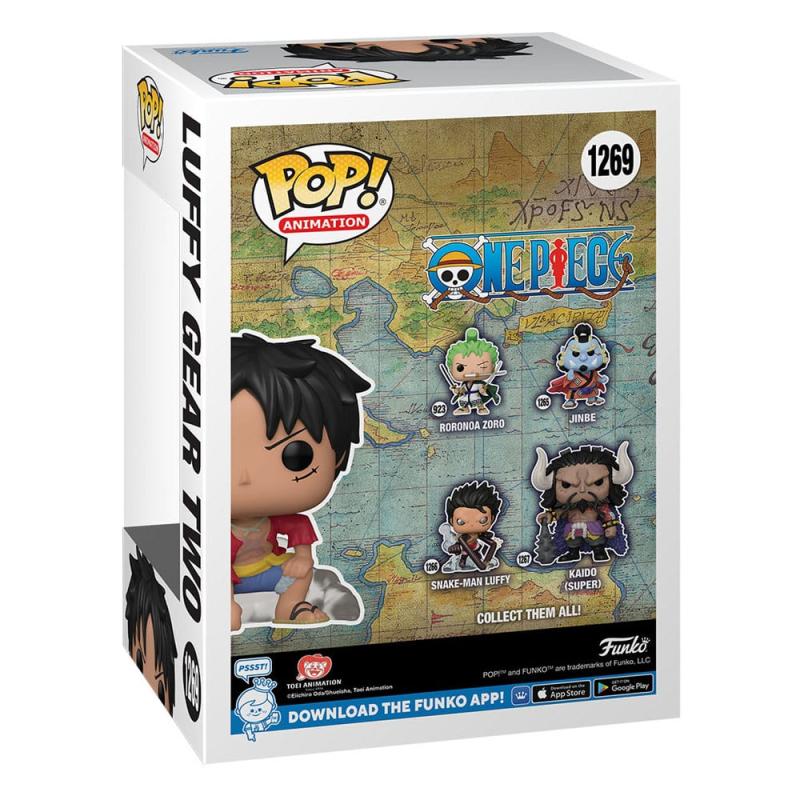 One Piece POP! Animation Vinyl Figures Luffy Gear Two w/Chase 9 cm Assortment (6) 3