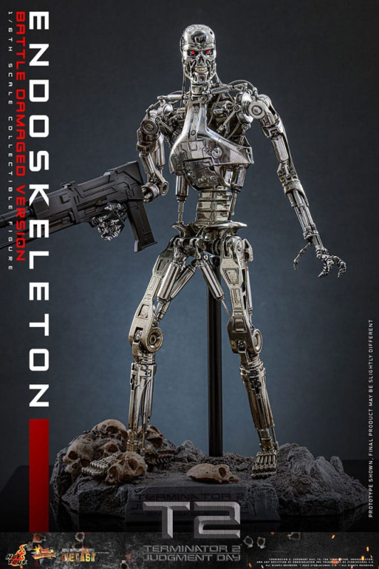 Terminator 2: Judgment Day Movie Masterpiece Action Figure 1/6 Endoskeleton (Battle Damaged Version) 6