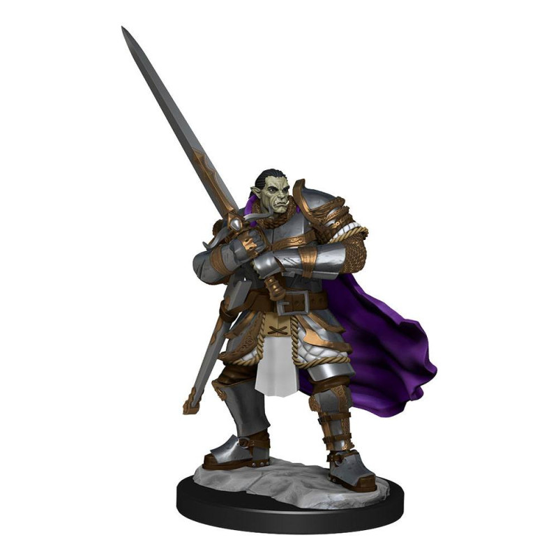 D&D Nolzur's Marvelous Miniatures Unpainted Miniatures Half-Orc Paladin Male Case (2) 2