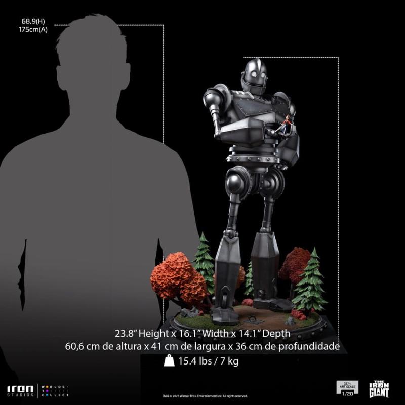 The Iron Giant: Iron Giant & Hogarth Hughes 1/20 Demi Art Scale Statue - Iron Studios
