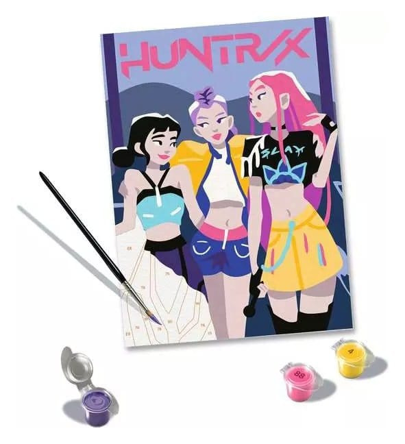 KPop Demon Hunters CreArt Paint by Numbers Painting Set Huntrix 2