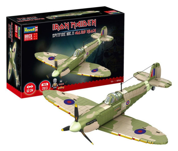 Iron Maiden Brick System Construction Kit Set Spitfire MK.II Aces High 58 cm