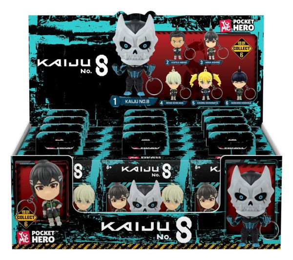 Kaiju No. 8 Pocket Hero Keychain Series 1 Blind Box Display (12)