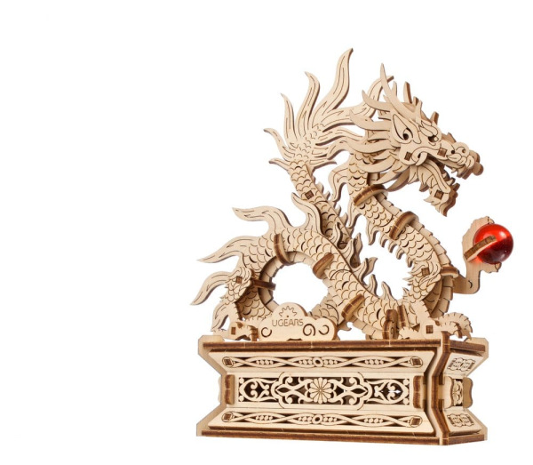 Ugears 3D Wooden Puzzle Wood Dragon 13