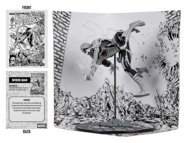 Marvel PVC Statue !/10 Spider-Man (Line Art) (The Amazing Spider-Man #318) (Gold Label) 17 cm 1