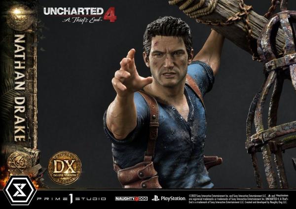 Uncharted 4 A Thief's End: Nathan 1/4 Deluxe Bonus Version Statue  - Prime 1 Studio