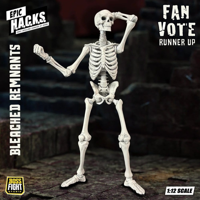 EPIC H.A.C.K.S. Action Figure 1/12 Skeleton Blank Bleached Remnants 5