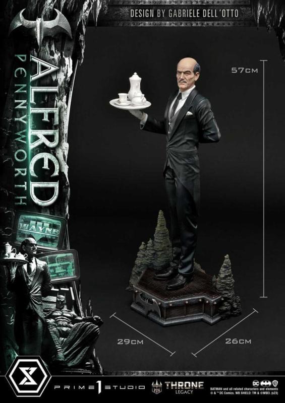 DC Comics: Alfred Pennyworth 57 cm Throne Legacy Series Statue - P1