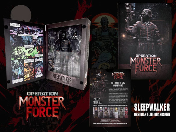 Operation: Monster Force Action Figure 1/12 Sleepwalker Obsidian Elite Guardsmen 15 cm 1