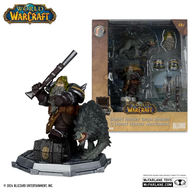 World of Warcraft Action Figures Dwarf Hunter & Pandaren 15 cm Assortment (8)