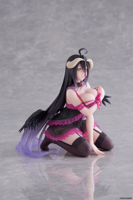 Overlord Desktop Cute PVC Figure Albedo (Negligee ver.) 13 cm 8