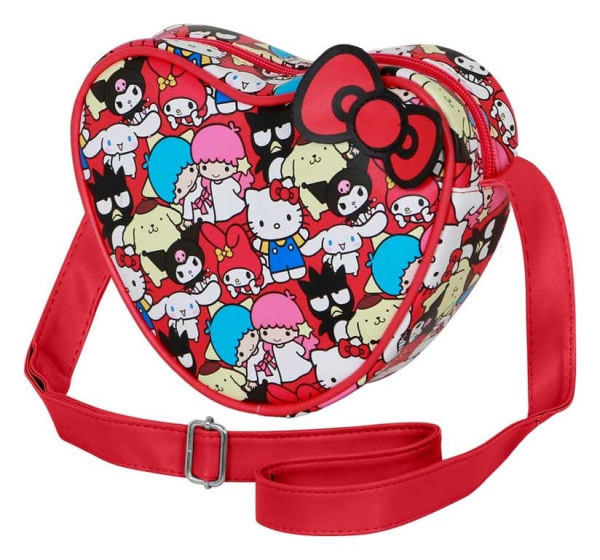 Sanrio Casual Heart Crossbody Bag Hello Kitty Friends Multicolour