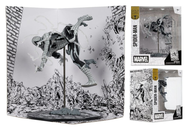 Marvel PVC Statue !/10 Spider-Man (Line Art) (The Amazing Spider-Man #318) (Gold Label) 17 cm 3