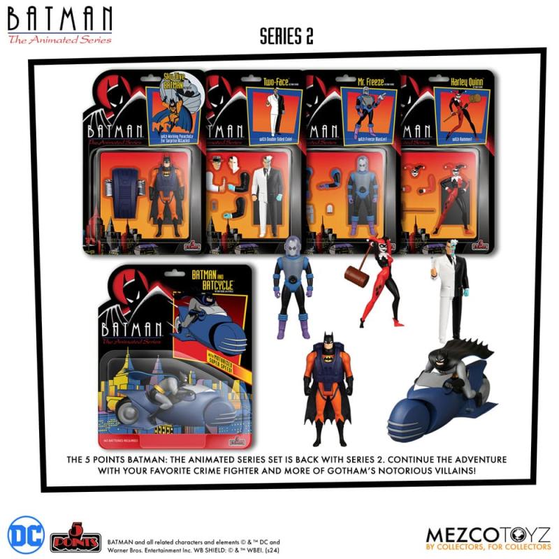 Batman: The Animated Series 2 5 Points Action Figures Deluxe Box Set 9 cm