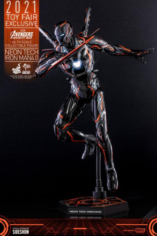 Avengers Infinity War: Iron Man Neon Tech 4.0 1/6 Action Figure Exclusive - Hot Toys