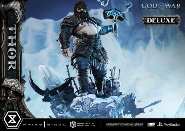God of War: Ragnarök Real Elite Masterline Series Statue 1/3 Thor Deluxe Version 105 cm 6