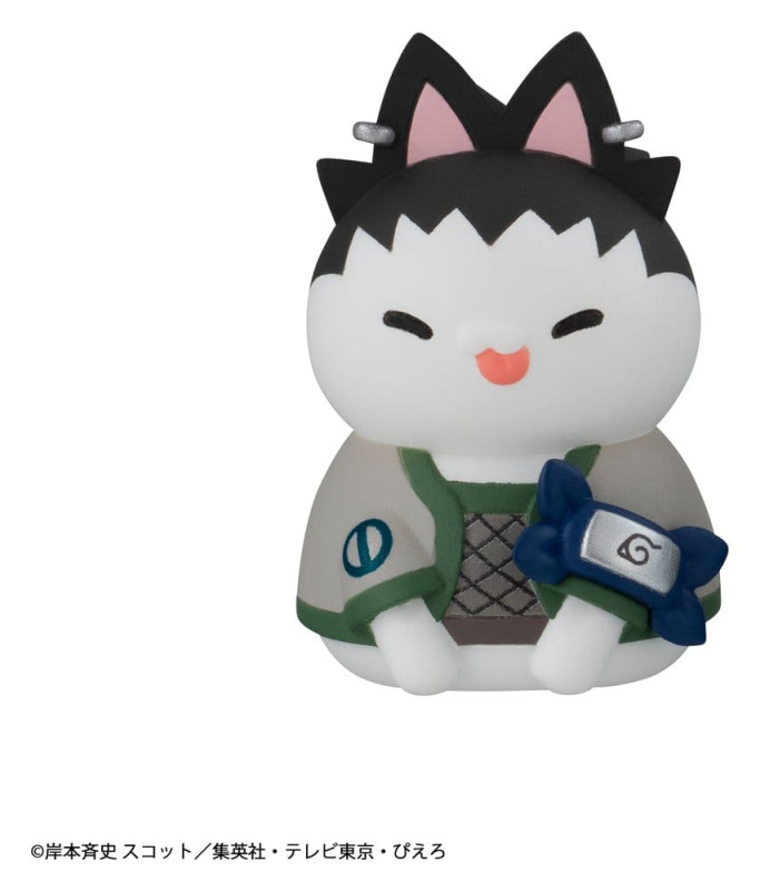 Naruto Mega Cat Project Minifigures 3 cm Nyaruto! Cats of Konoha Village Reboot Blind Box Display (8 6