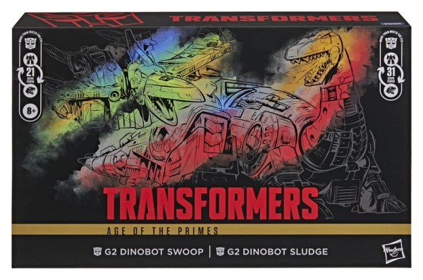 Transformers Age of the Primes Leader Class Action Figure 2-Pack G2 G2 Dinobot Swoop & G2 Dinobo 4