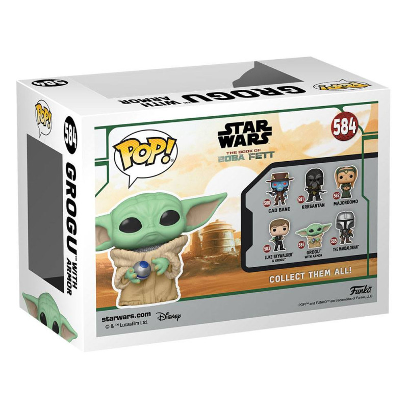Star Wars The Book of Boba Fett POP! TV Vinyl Figure Grogu w/armor 9 cm 2
