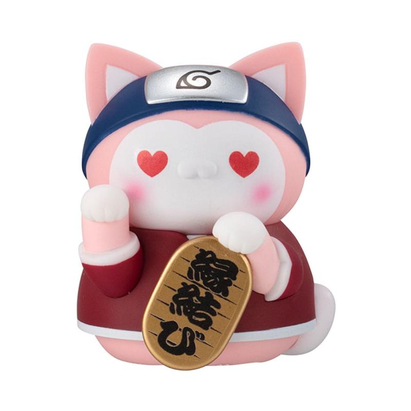 Naruto-Nyaruto! Mega Cat Project Nyaruto! Trading Figures Beckoning cat fortune one more time 7 cm A