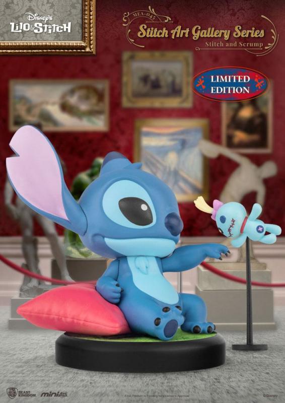 Lilo & Stitch Mini Egg Attack Figure Stitch Art Gallery Series Stitch and Scrum 8 cm