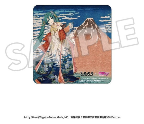 Katsushika Hokusai x Hatsune Miku Car Magnet Thirty-six Views of Mount Fuji Fine Wind, Clear Morning 1
