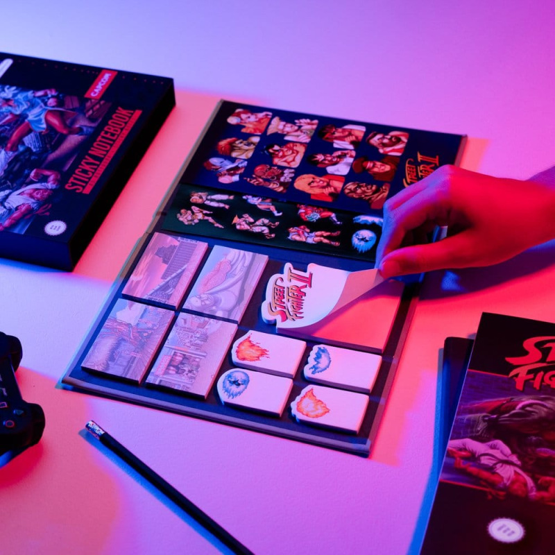 Street Fighter Premium Notebook with Sticky Notes and Cover A5 5
