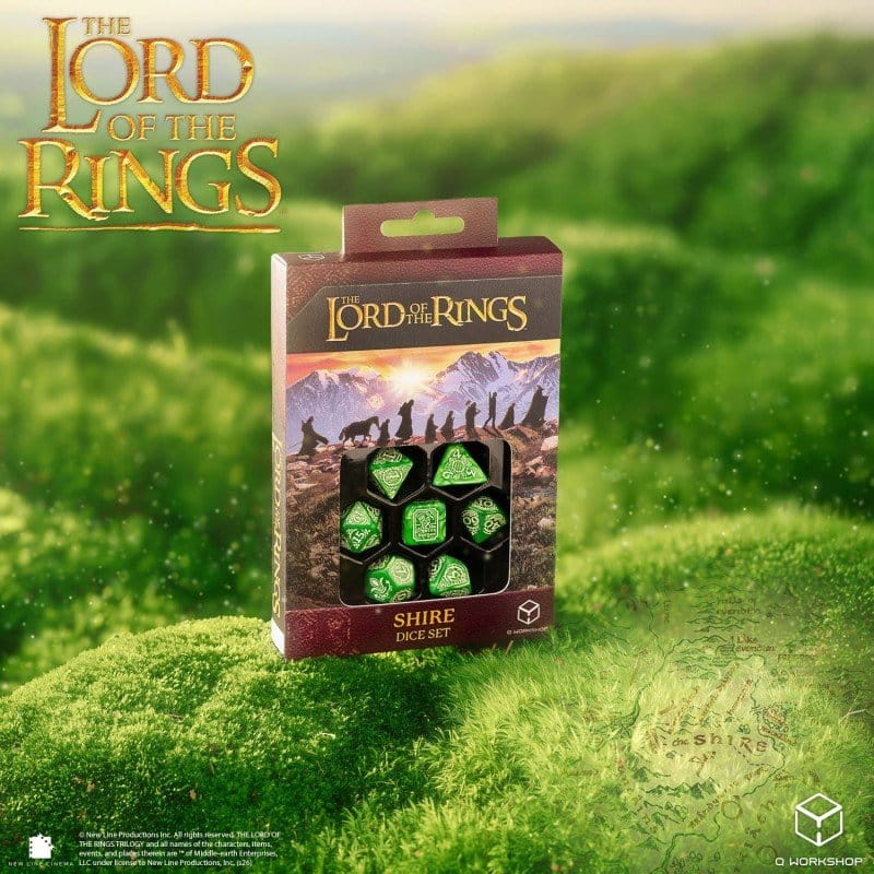 The Lord of the Rings Dice Set of 7 Shire 1