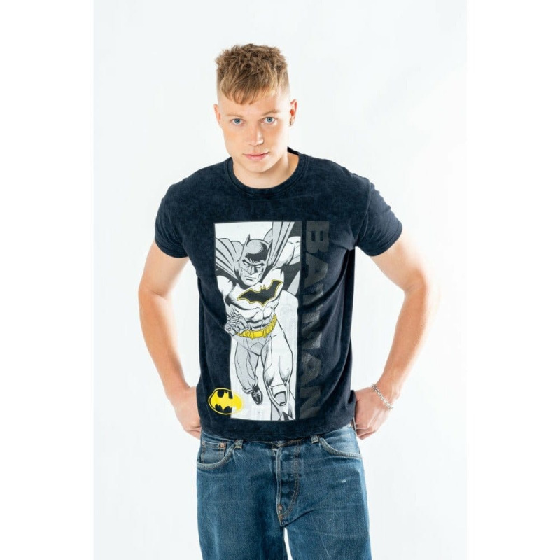 Batman T-Shirt Comic Acid Wash Size XXL 1