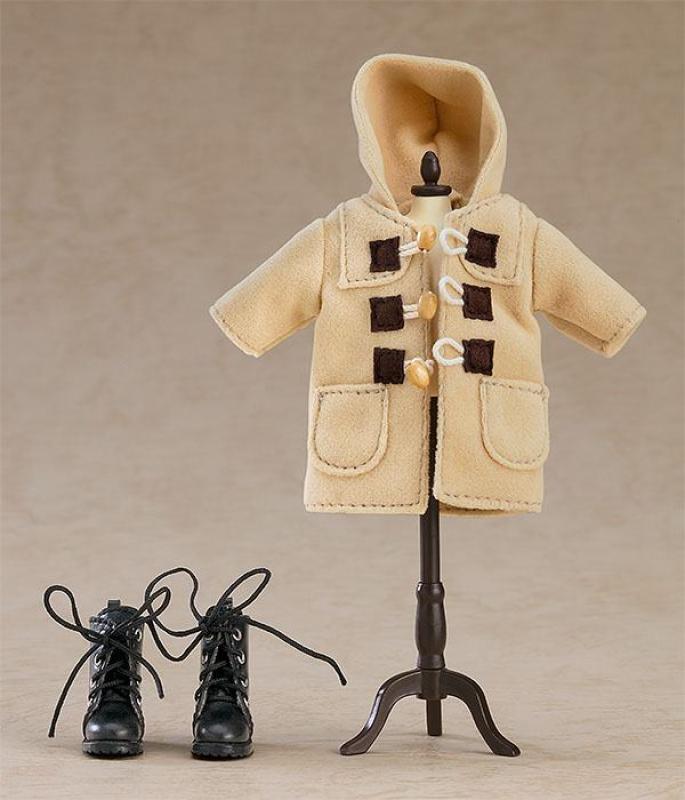 Original Character Parts for Nendoroid Doll Figures Warm Clothing Set: Boots & Duffle Coat (Beige)