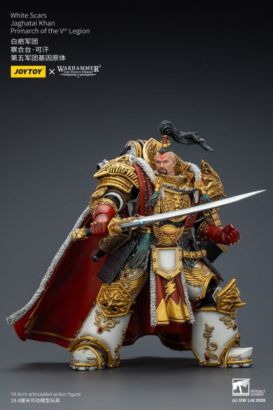 Warhammer The Horus Heresy Action Figure White Scars Jaghatai Khan Primarch of the Vth Legion 19 cm 5