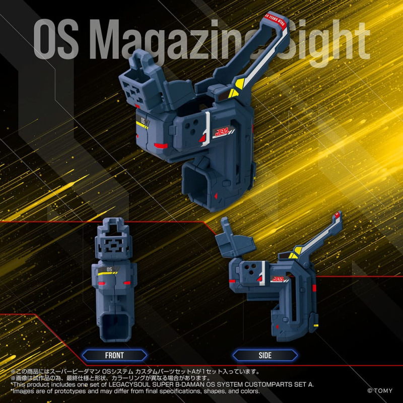 Super B-Daman Legacysoul Action Figure Accessory Set Super B-Daman OS Sytsem Custom Part Set A 3