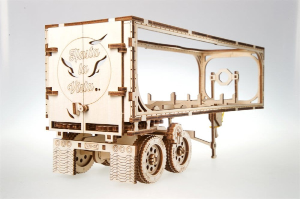 Ugears 3D Wooden Puzzle Trailer for Heavy Boy Truck VM-03 1
