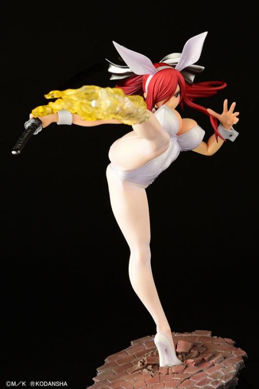 Fairy Tail Statue 1/6 Erza Scarlet High Kick White Bunny Ver. 37 cm