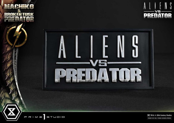 Aliens vs. Predator (Comic) Ultimate Premium Masterline Statue 1/4 Machiko & Broken Tusk Predator 79 12