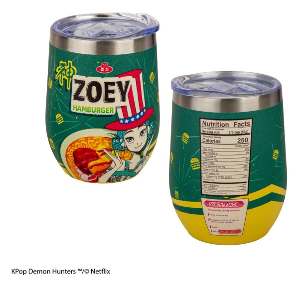 KPop Demon Hunters Travel Mug Zoey Hamburger 5