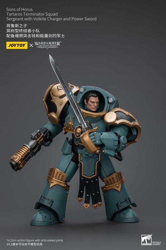 Warhammer The Horus Heresy Action Figure 1/18 Tartaros Terminator Squad Sergeant With Volkite Charge