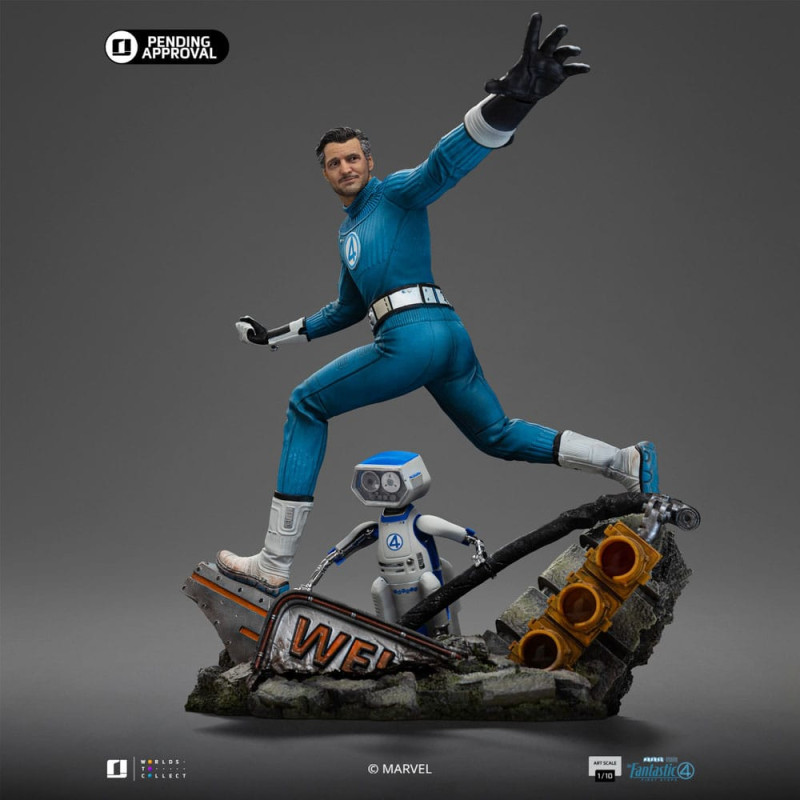 Fantastic Four Art Scale Statue 1/10 Mr. Fantastic and H.E.R.B.I.E 26 cm 7