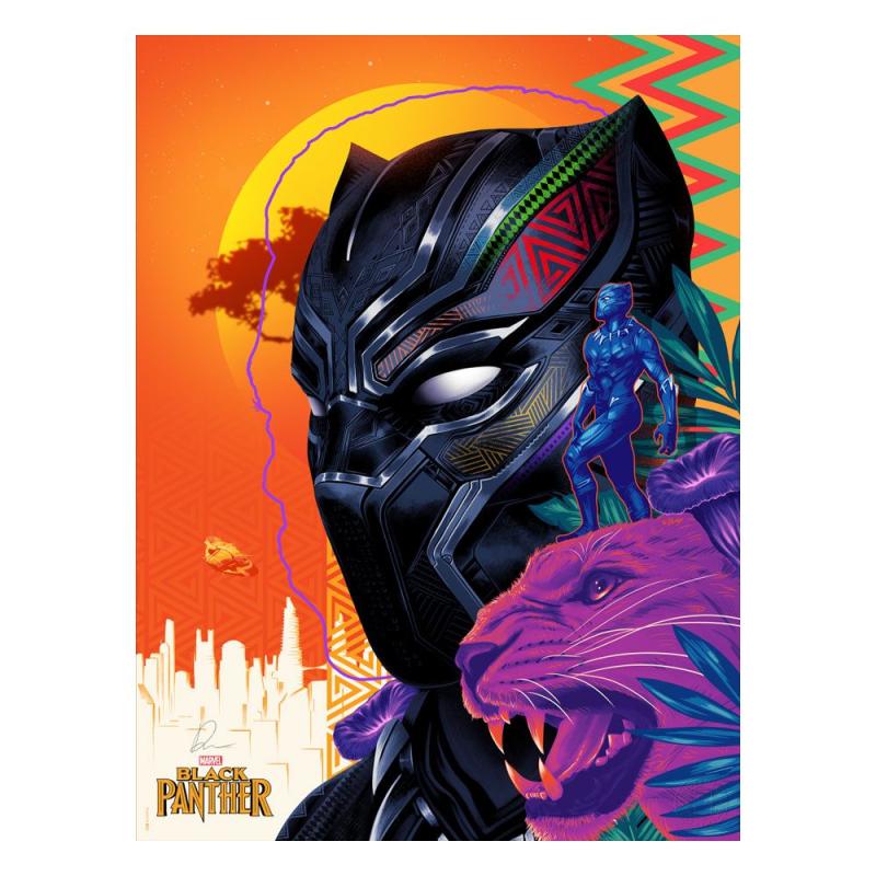 Marvel: Black Panther Long Live the King 46 x 61 cm Art Print - Sideshow Collectibles