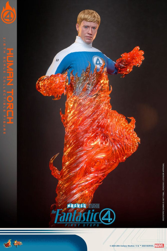 The Fantastic Four: First Steps Movie Masterpiece Action Figure 1/6 Human Torch 30 cm 12