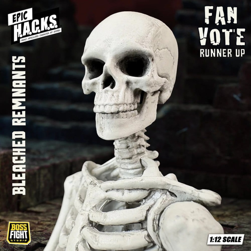 EPIC H.A.C.K.S. Action Figure 1/12 Skeleton Blank Bleached Remnants 2
