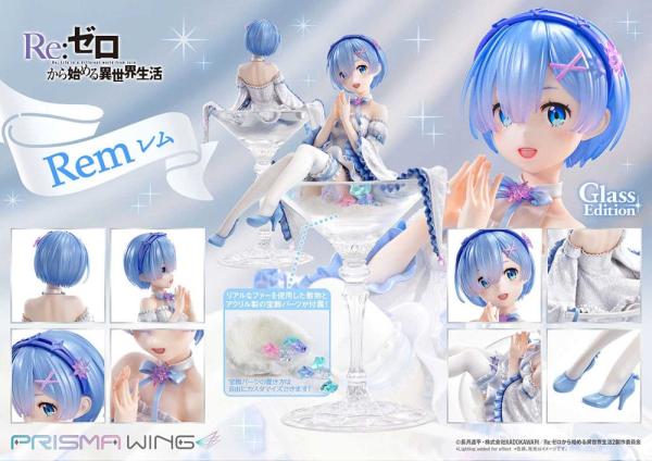 Re:Zero - Starting Life in Another World Prisma Wing PVC Statue 1/7 Rem Glass Edition 23 cm