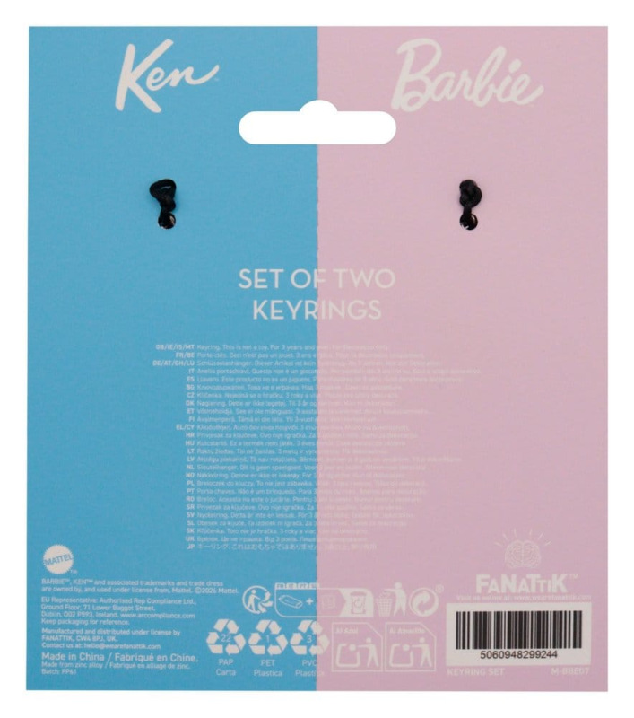 Barbie Keyring Set Barbie & Ken Twin Box 7