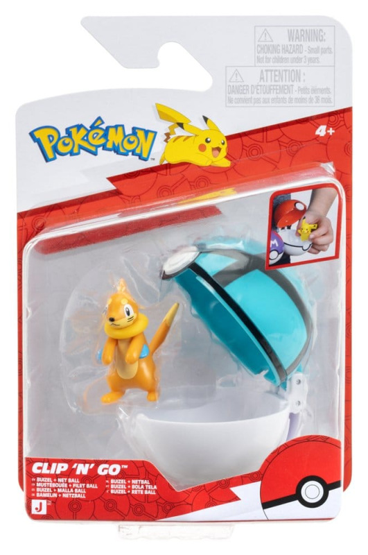 Pokémon Clip 'n' Go Action Figure Buizel & Net Ball 3