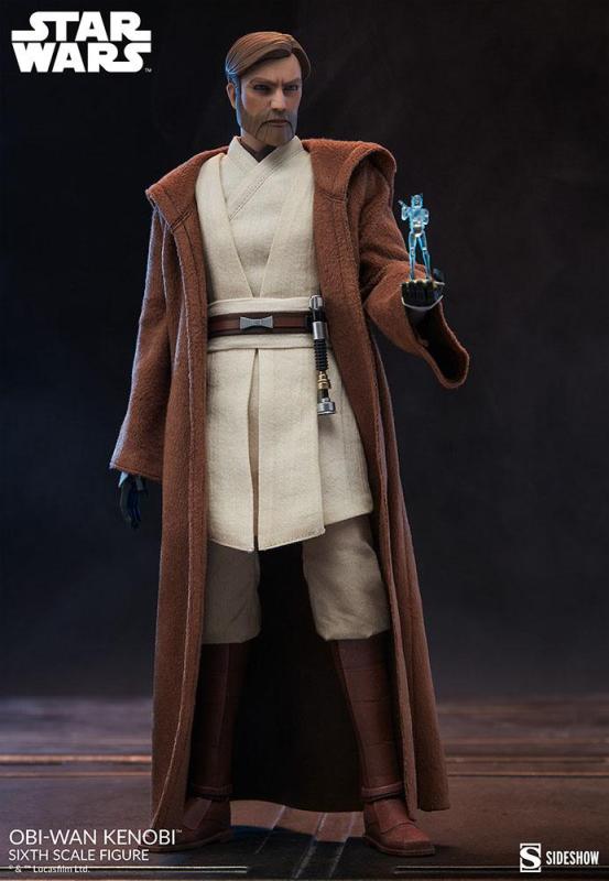 Star Wars The Clone Wars Action Figure 1/6 Obi-Wan Kenobi 30 cm