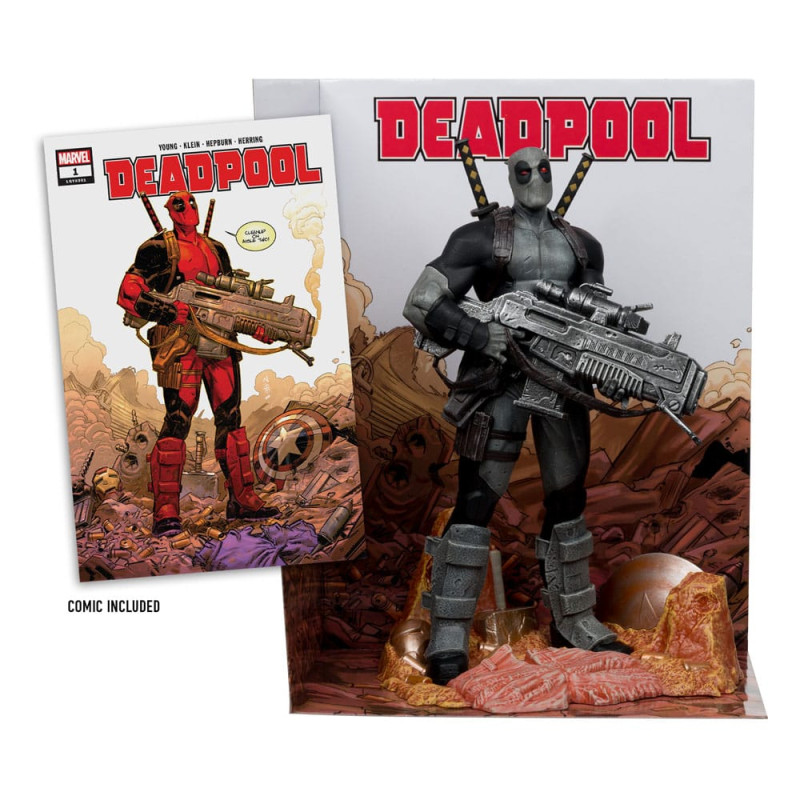 Marvel Collection PVC Statue 1/6 Deadpool (Deadpool #1)(Grey Suit Chase) 27 cm 1